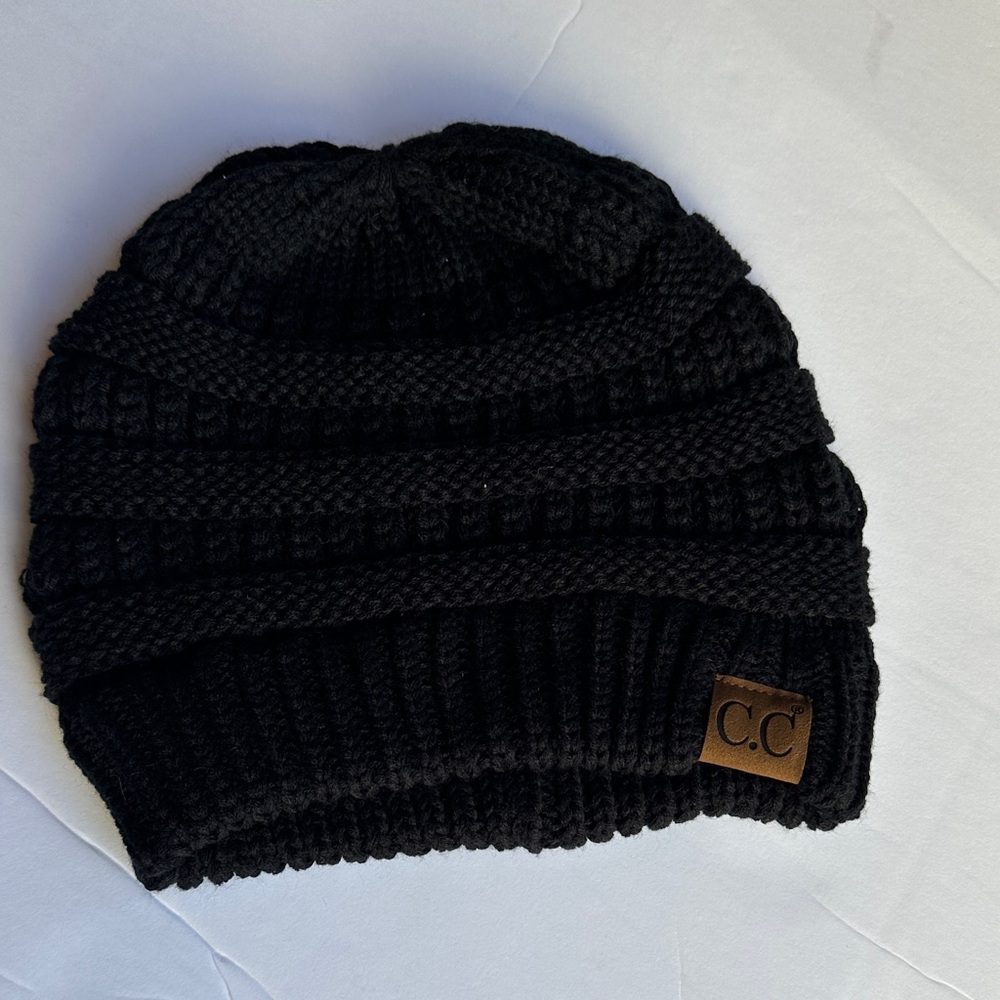 C.C  Classic Black Knit Hat